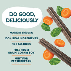 Shameless Pets狗狗清新薄荷潔齒棒- 胡蘿蔔三文魚油