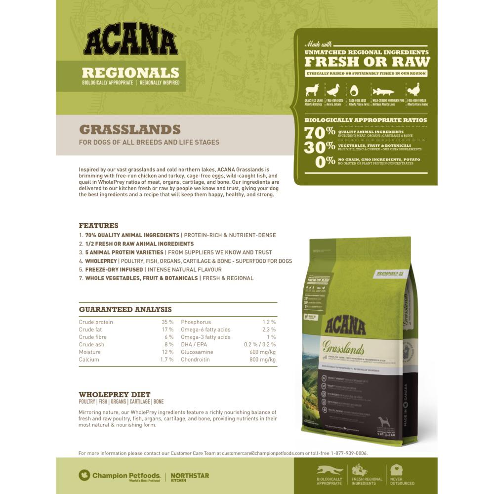 ACANA無穀狗糧 - 草原配方 - PetMo