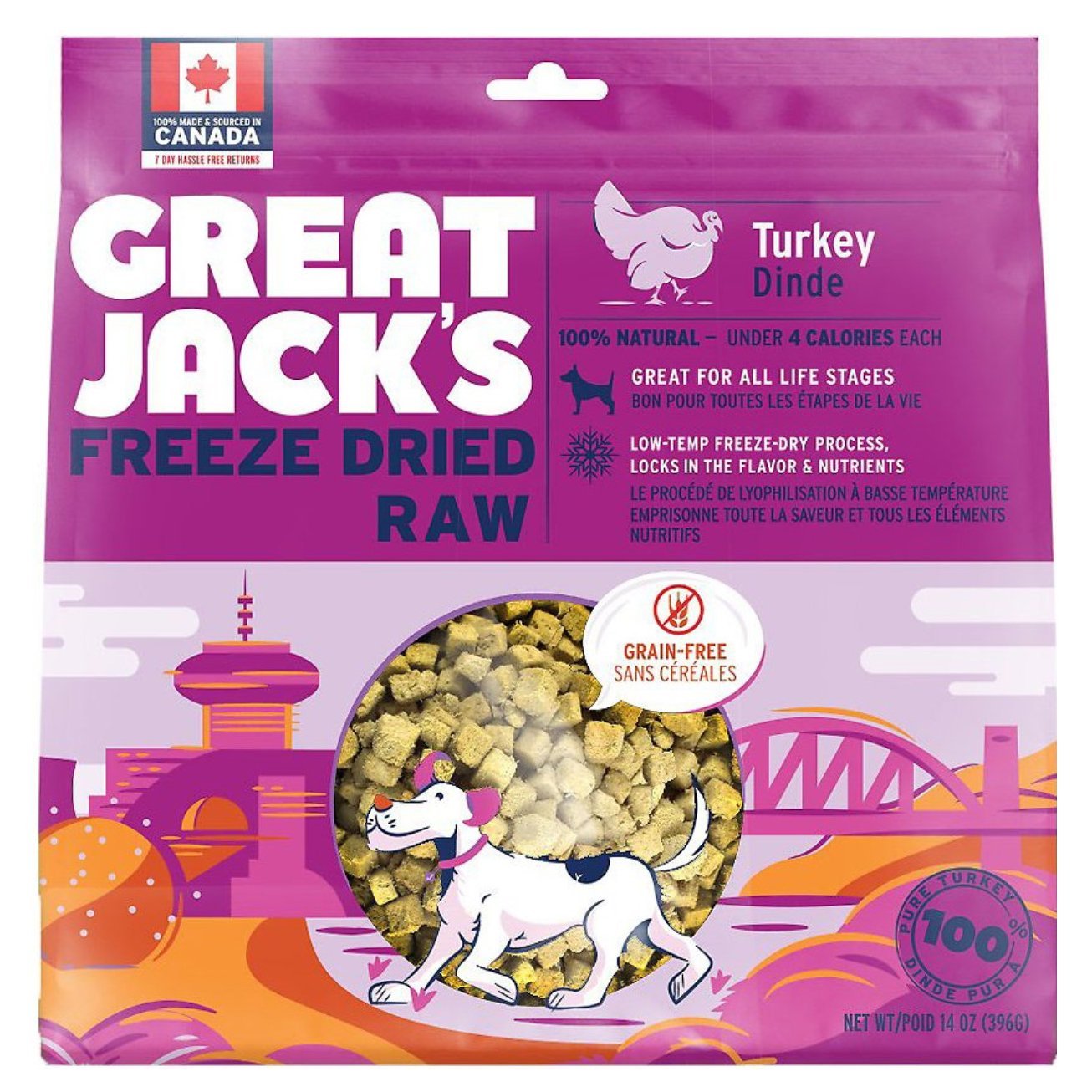 加拿大Great Jack’s 狗狗冷凍脫水小食 - 火雞 - PetMo