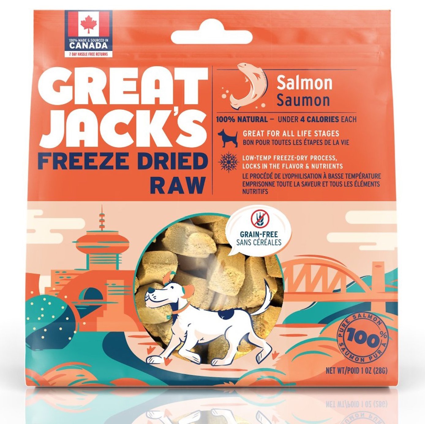 加拿大Great Jack’s 狗狗冷凍脫水小食 - 三文魚 - PetMo