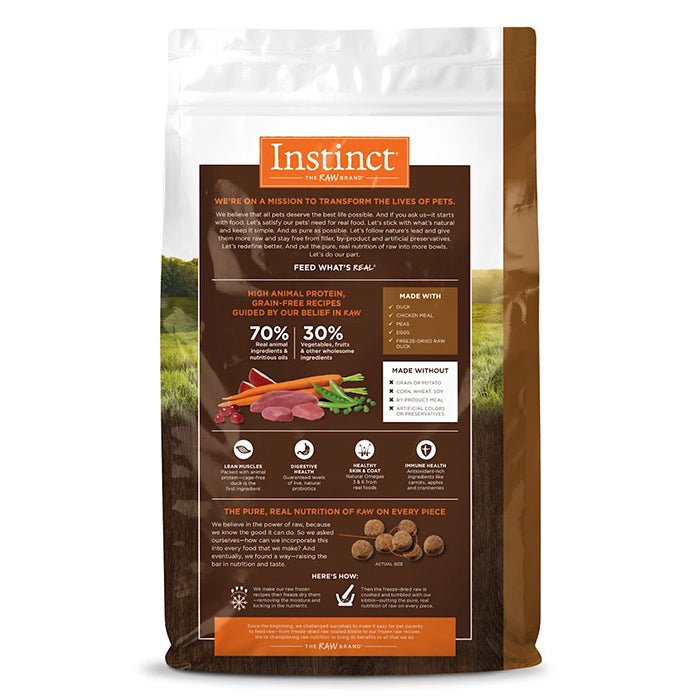 Instinct無穀物狗糧 - 鴨肉 - PetMo