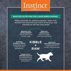 Instinct生肉配方無穀物狗糧 - 大型幼犬雞肉 - PetMo