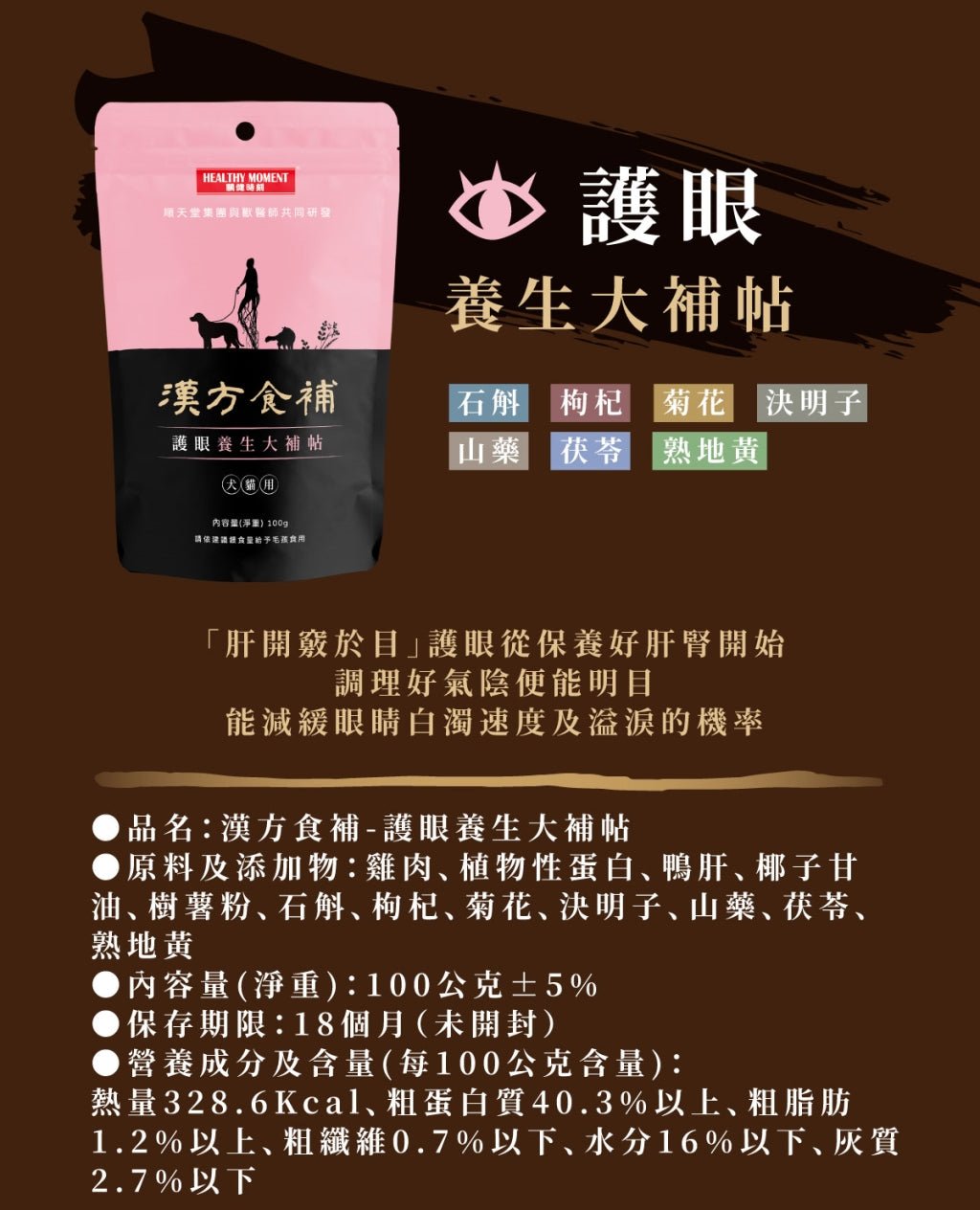 漢方食補 - 護眼養生大補貼 - PetMo