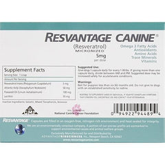 Resvantage Canine維蘆醇白藜蘆醇 - 犬用 - PetMo