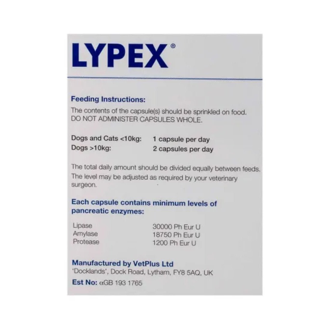 VetPlus Lypex貓狗多酶素膠囊 - PetMo