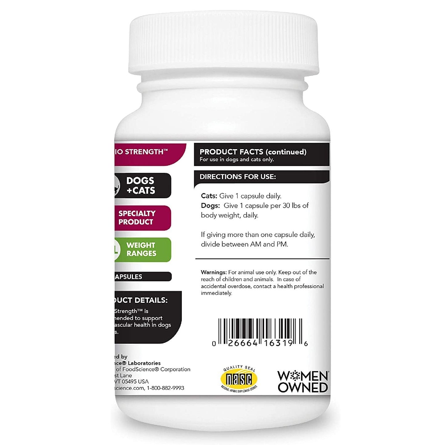 VetriScience Cardio-Strength心臟支援補充膠囊 - PetMo
