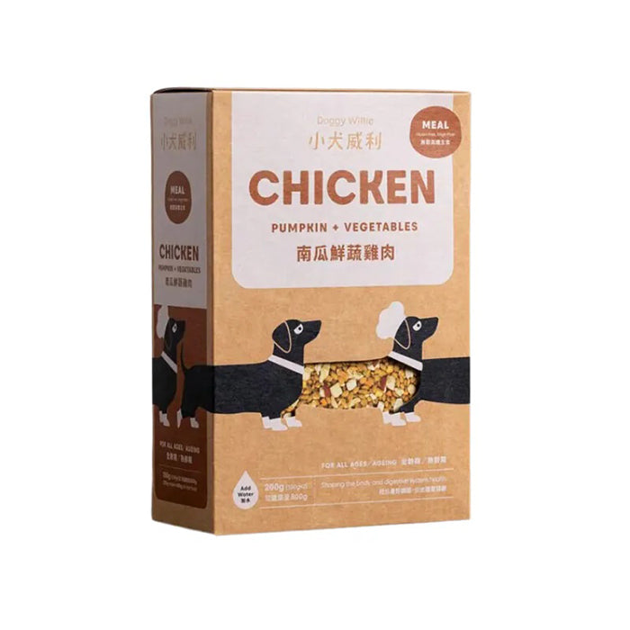 Doggy Willie小犬威利熟食凍乾主食- 無麩南瓜鮮蔬雞肉
