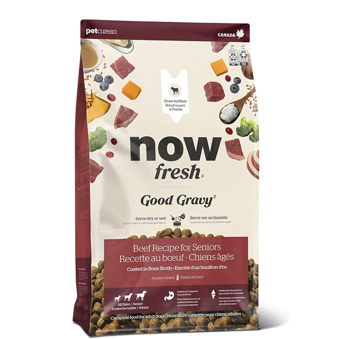 NOWFRESH Good Gravy高齡犬乾糧- 牛肉(香濃火雞骨湯外層)