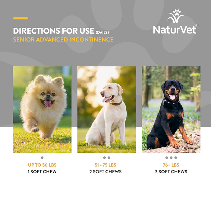 NaturVet 老犬膀胱控制失禁保健肉粒