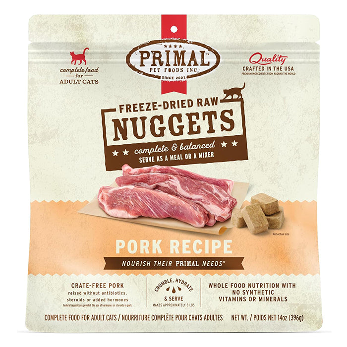 Primal Nuggets貓貓凍乾糧 - 豬肉