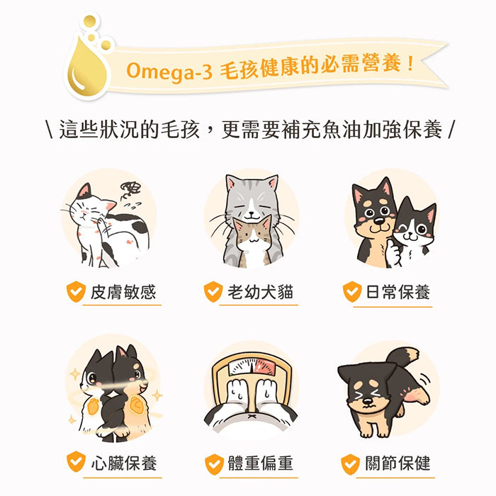 汪喵星球魚油保健純肉泥