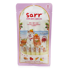 Sarr北歐天然魚油犬貓肉泥條- 三文魚+士多啤梨+紅蘿蔔(心血管健康)