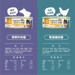 汪喵星球Fantastic 95% 鮮肉無膠犬用主食罐