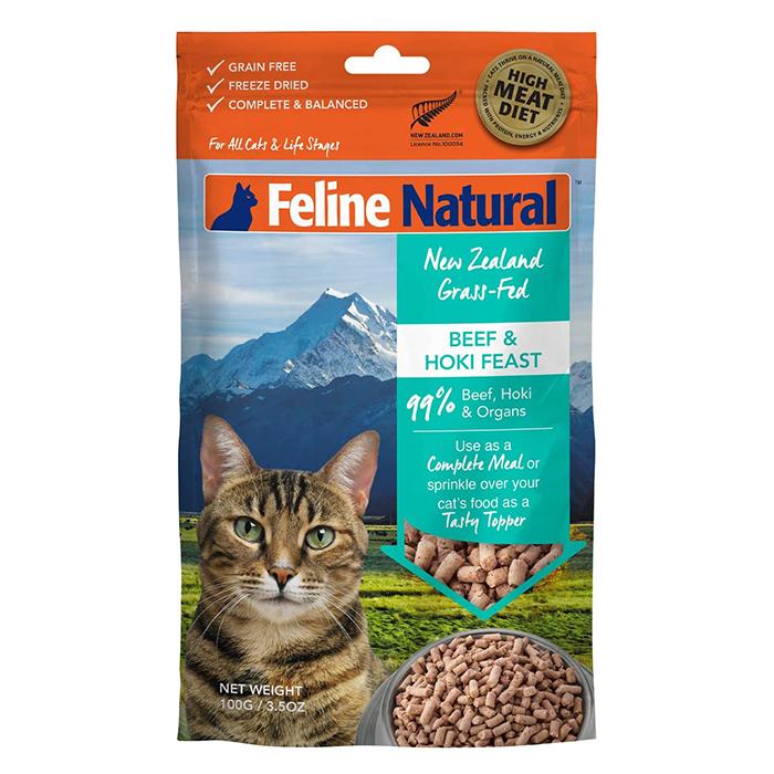 Feline Natural凍乾貓糧 - 牛肉藍尖鱈魚盛宴 - PetMo