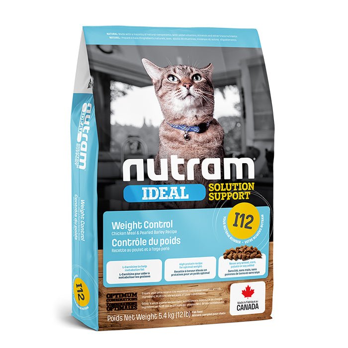 Nutram紐頓體重控制貓糧I12 - 雞肉洋薏米 - PetMo