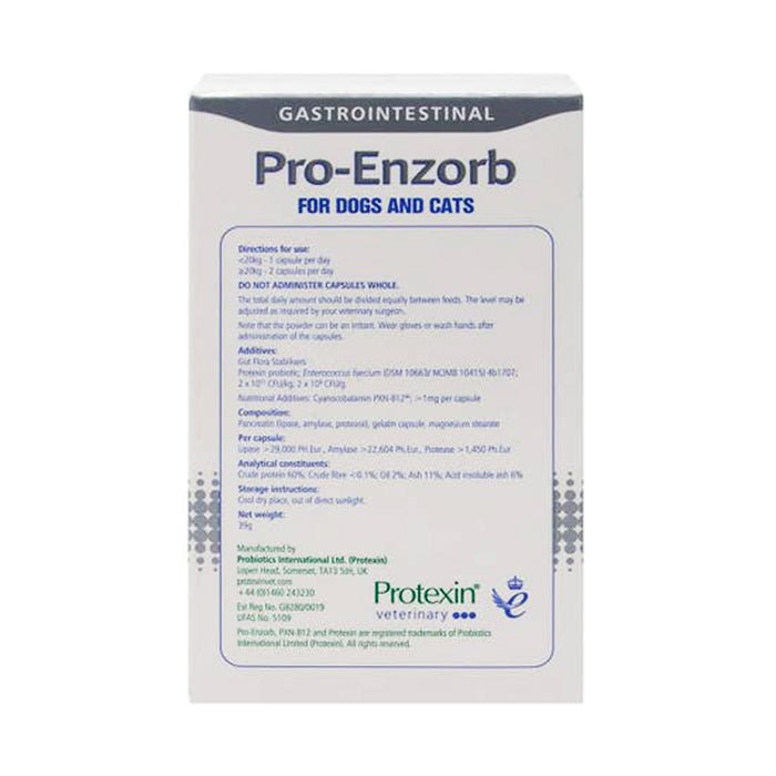 Protexin Pro-Enzorb胰酶補充膠囊 - PetMo