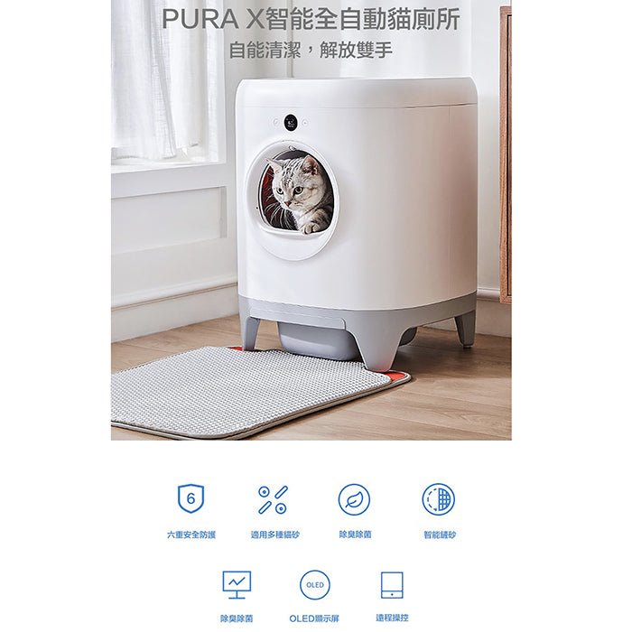 Pura X智能除臭殺菌自動貓廁所 - PetMo