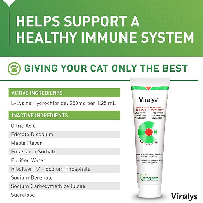 Vetoquinol Viralys貓用離胺酸軟膏 - PetMo