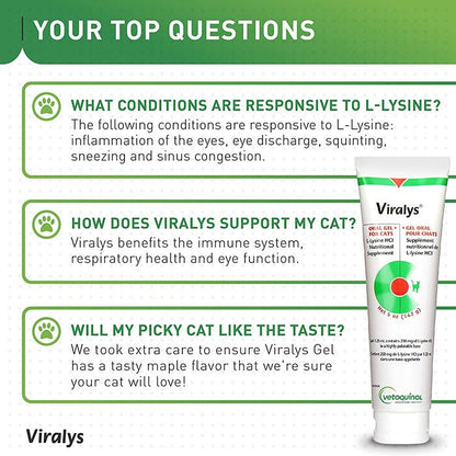 Vetoquinol Viralys貓用離胺酸軟膏 - PetMo