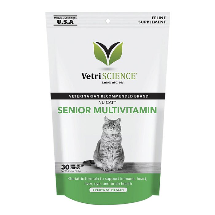 VetriScience維生素咀嚼肉粒 - 高齡貓專用 - PetMo