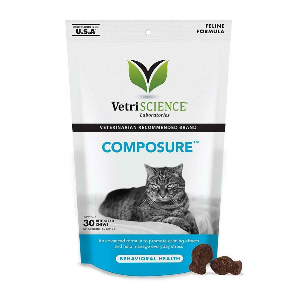 VetriScience Composure Mini Chews情緒調節保健咀嚼肉粒 - 貓用 - PetMo